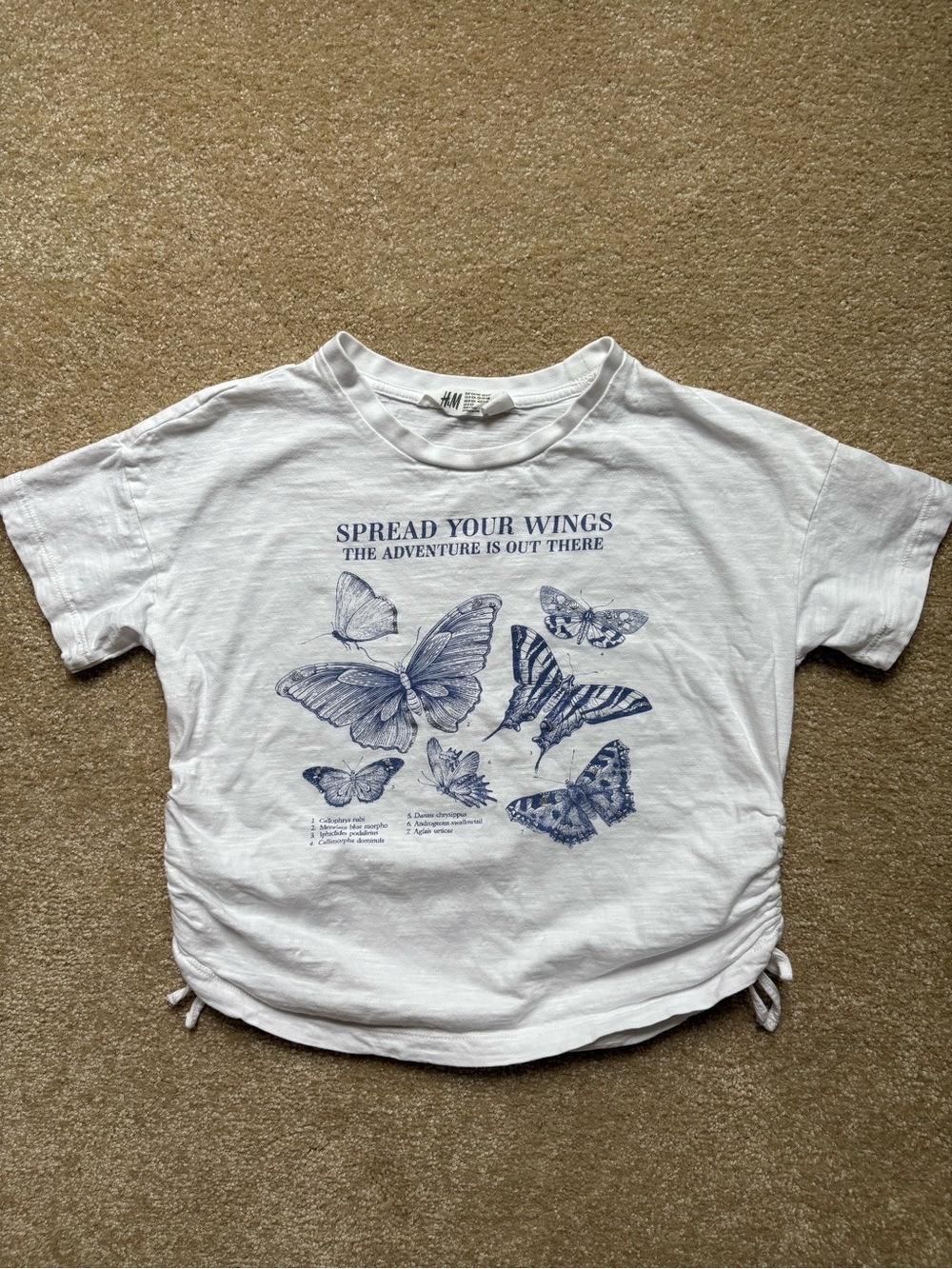 H&M Kids White 'Spread Your Wings' Butterfly Tee